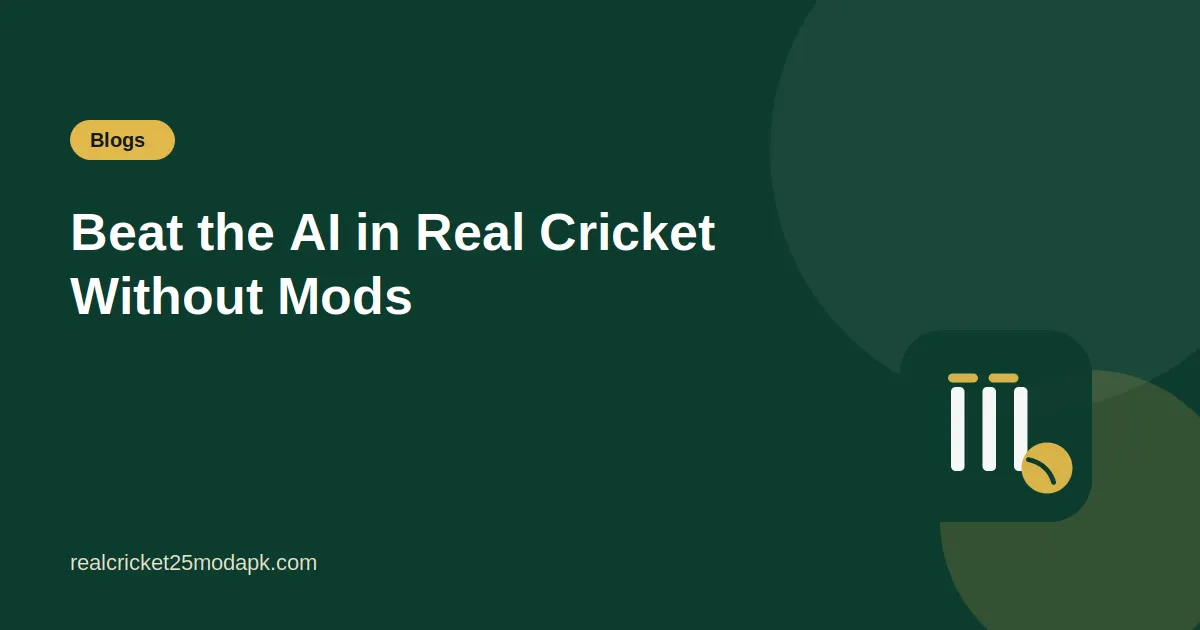 Illustration for the guide: Beat the AI in Real Cricket Without Mods